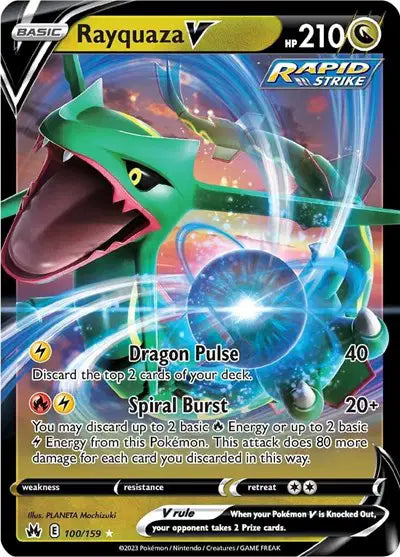 Rayquaza V Ultra Rare • 100/159 Crown Zenith