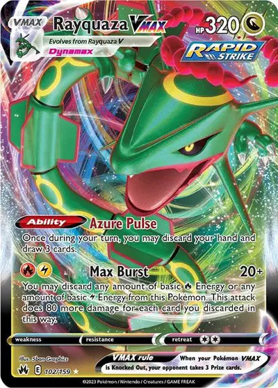 Rayquaza VMAX Ultra Rare • 102/159 Crown Zenith