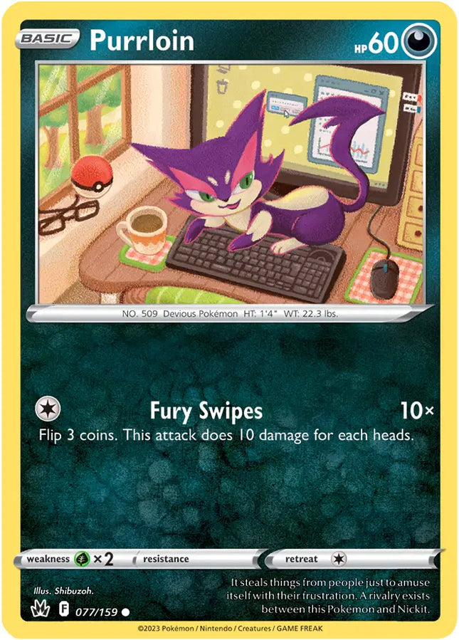Purrloin Common • 077/159 Crown Zenith