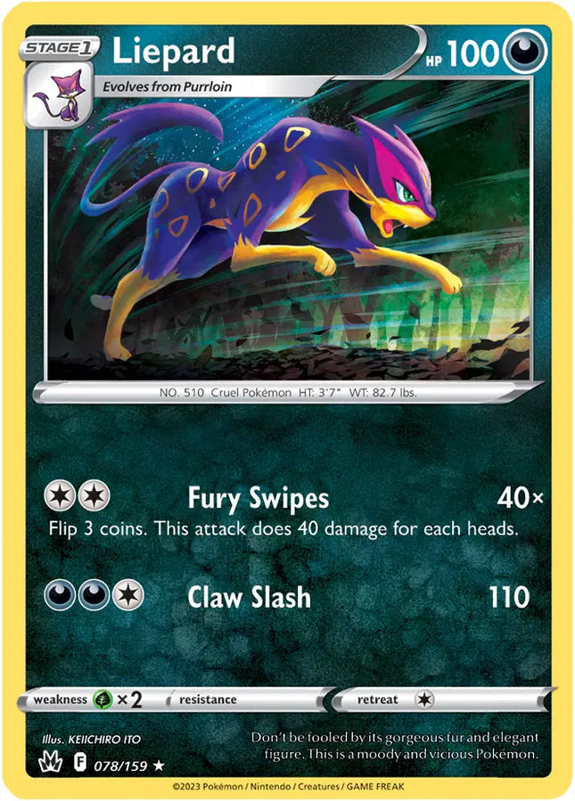 Liepard Rare • 078/159 Crown Zenith