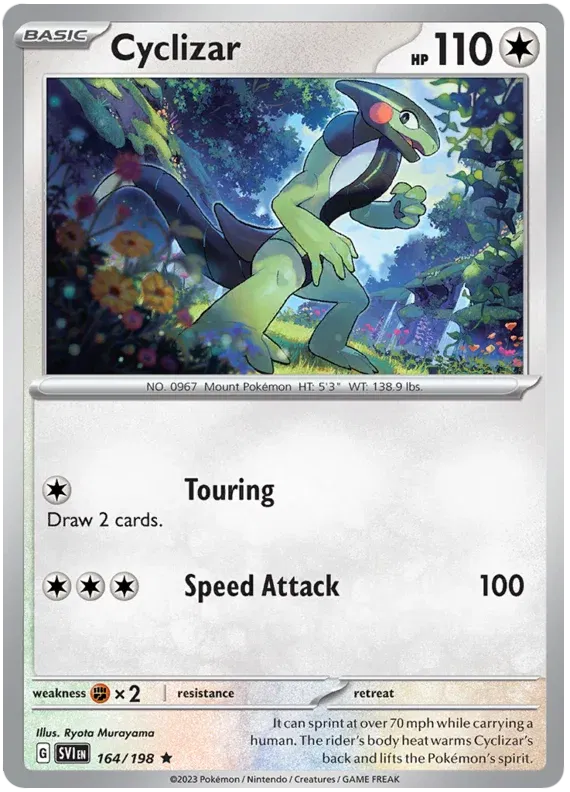 Cyclizar Scarlet & Violet Base Set Rare 164/198 Holofoil