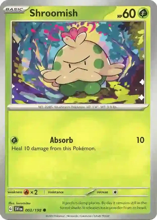 Shroomish Scarlet & Violet Base Set Common 003/198