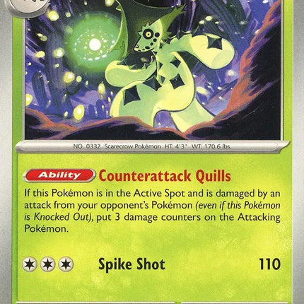 Cacturne Scarlet & Violet Base Set Uncommon 006/198 Reverse Holofoil