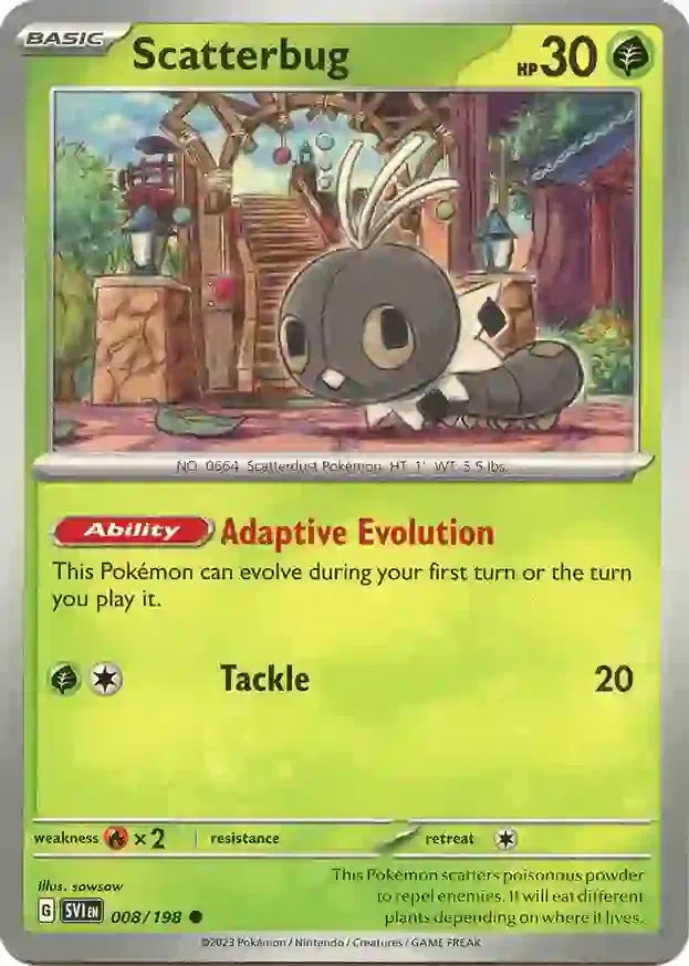 Scatterbug Scarlet & Violet Base Set Common 008/198