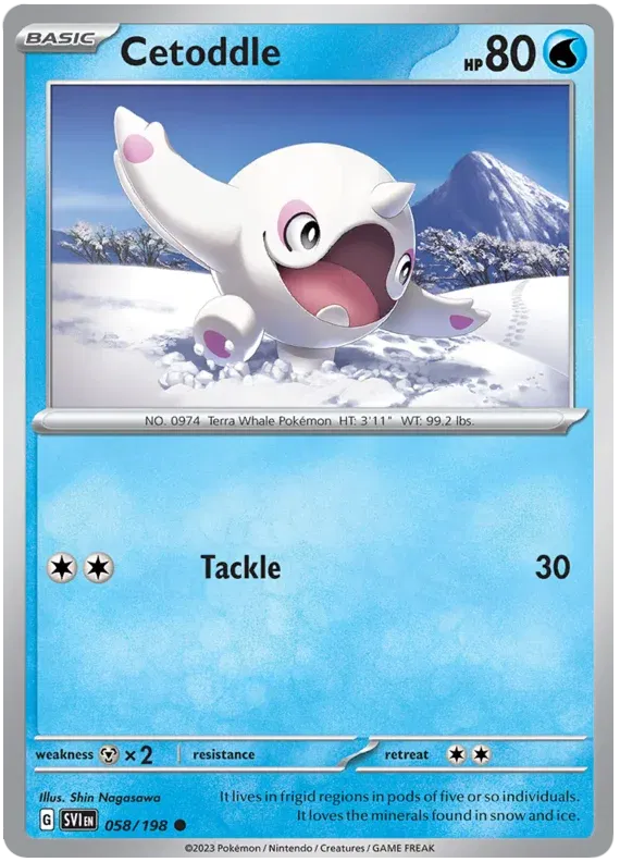 Cetoddle Scarlet & Violet Base Set Common 058/198