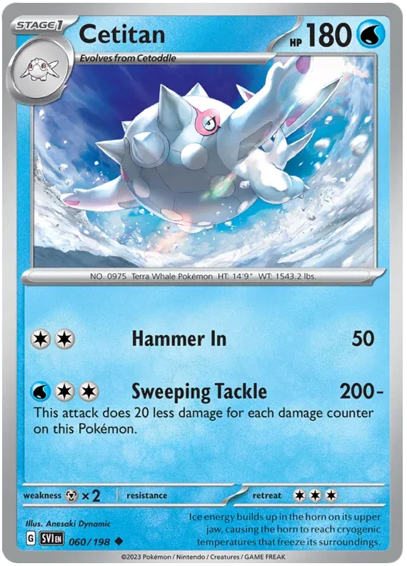 Cetitan Scarlet & Violet Base Set Uncommon 060/198