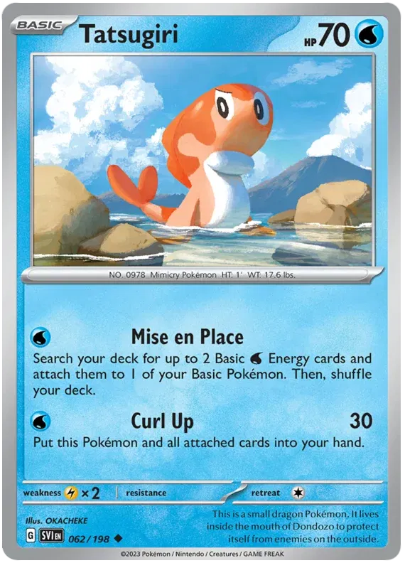 Tatsugiri Scarlet & Violet Base Set Uncommon 062/198