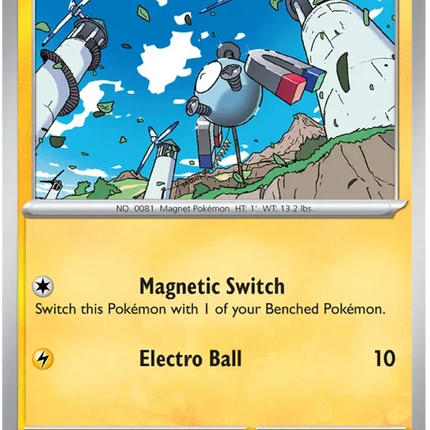 Magnemite Scarlet & Violet Base Set Common 063/198 Reverse Holofoil