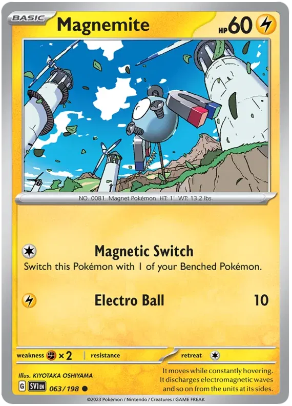 Magnemite Scarlet & Violet Base Set Common 063/198