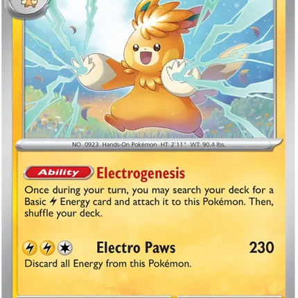 Pawmot Scarlet & Violet Base Set Rare 076/198 Holofoil