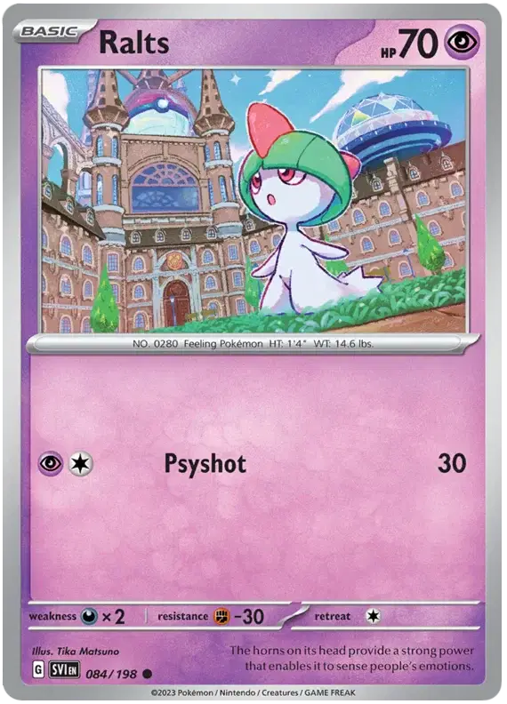 Ralts Common • 084/198 Scarlet & Violet Base Set Reverse Holofoil
