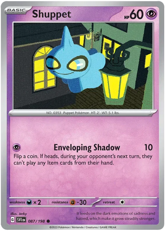 Shuppet Scarlet & Violet Base Set Common 087/198