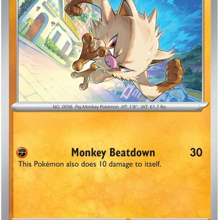 Mankey Scarlet & Violet Base Set Common 107/198