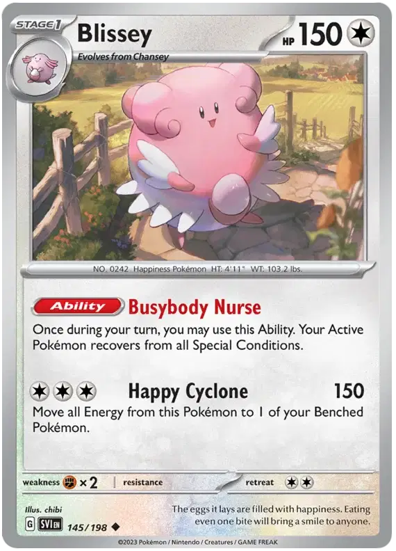 Blissey Uncommon • 145/198 Scarlet & Violet Base Set