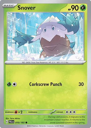 Snover Paldea Evolved Common 010/193 Reverse Holofoil