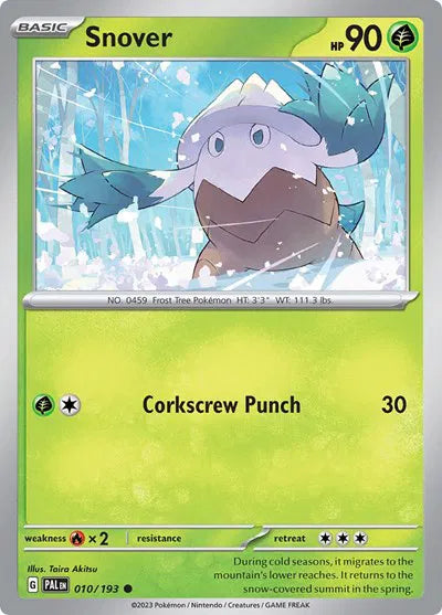 Snover Paldea Evolved Common 010/193 Reverse Holofoil