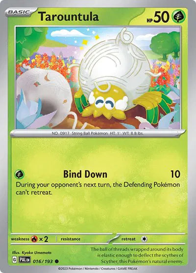 Tarountula Paldea Evolved Common 016/193 Reverse Holofoil