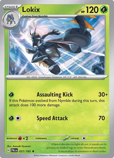Lokix Rare • 021/193 Paldea Evolved Holofoil