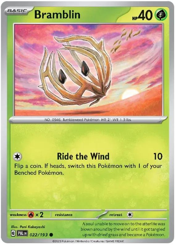 Bramblin Paldea Evolved Common 022/193 Reverse Holofoil
