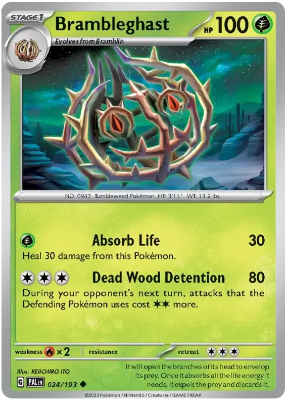 Brambleghast Uncommon • 024/193 Paldea Evolved