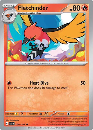 Fletchinder Paldea Evolved Uncommon 029/193