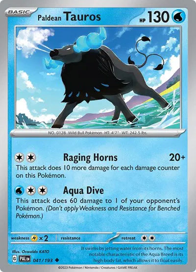 Paldean Tauros Paldea Evolved Uncommon 041/193