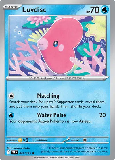 Luvdisc Common • 047/193 Paldea Evolved Reverse Holofoil