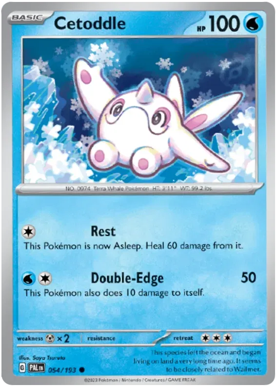Cetoddle Paldea Evolved Common 054/193 Reverse Holofoil