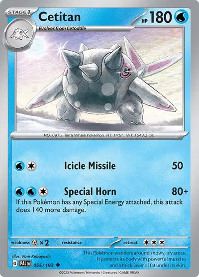 Cetitan Uncommon • 055/193 Paldea Evolved Reverse Holofoil