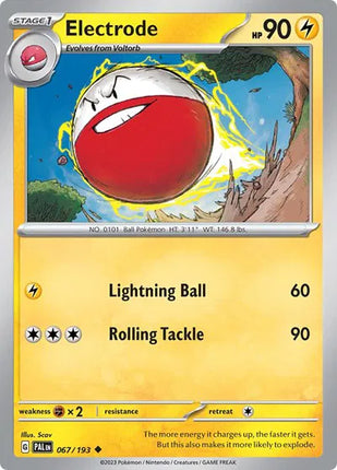 Electrode Paldea Evolved Uncommon 067/193 Reverse Holofoil