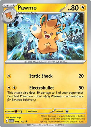 Pawmo Uncommon • 075/193 Paldea Evolved