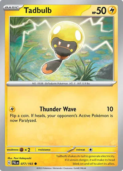 Tadbulb Paldea Evolved Common 077/193 Reverse Holofoil