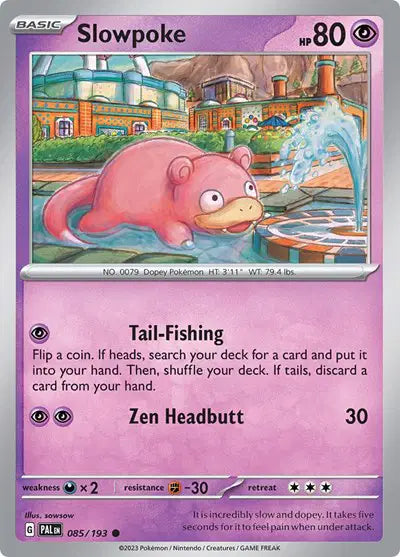 Slowpoke Common • 085/193 Paldea Evolved