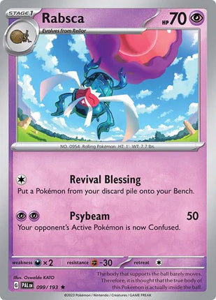 Rabsca Paldea Evolved Rare 099/193 Holofoil