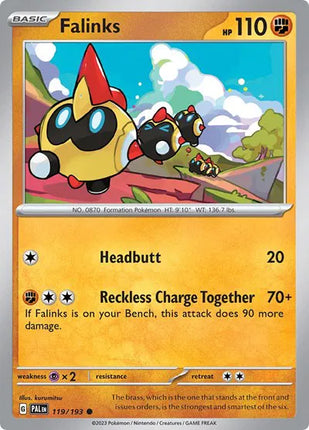 Falinks Paldea Evolved Common 119/193 Reverse Holofoil