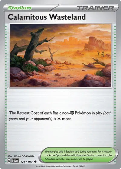Calamitous Wasteland Paldea Evolved Uncommon 175/193 Reverse Holofoil