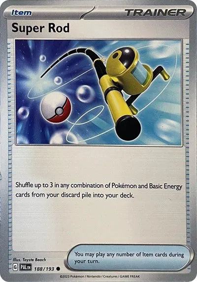 Super Rod Paldea Evolved Common 188/193 Reverse Holofoil