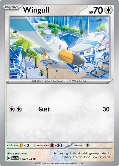Wingull Paldea Evolved Common 158/193 Reverse Holofoil