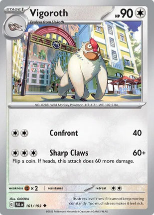 Vigoroth Paldea Evolved Uncommon 161/193 Reverse Holofoil
