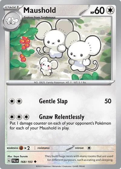 Maushold Paldea Evolved Uncommon 168/193 Revese Holofoil
