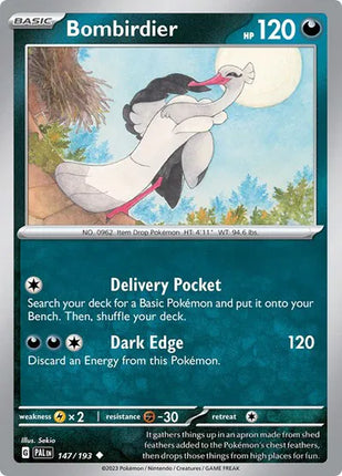 Bombirdier Paldea Evolved Uncommon 147/193 Reverse Holofoil