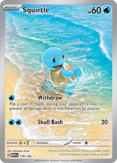 Squirtle Illustration Rare • 170/165 SV: 151