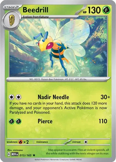 Beedrill Rare • 015/165 SV: 151 Holofoil
