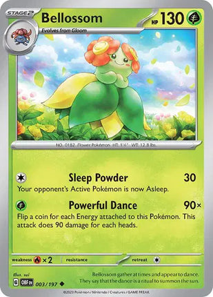 Bellossom Uncommon • 003/197 Obsidian Flames