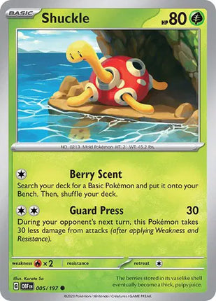 Shuckle Common • 005/197 Obsidian Flames