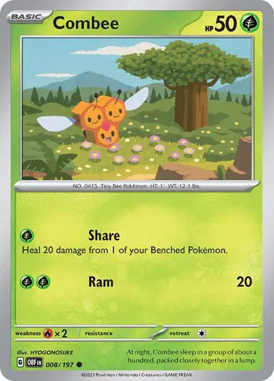 Combee Common • 008/197 Obsidian Flames