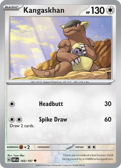 Kangaskhan Uncommon • 165/197 Obsidian Flames