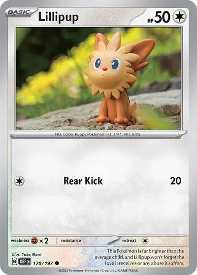 Lillipup Common • 170/197 Obsidian Flames