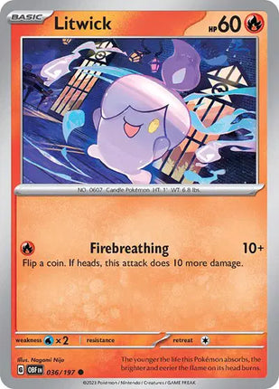 Litwick Common • 036/197 Obsidian Flames