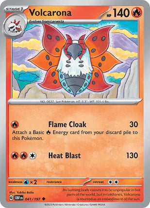 Volcarona Uncommon • 041/197 Obsidian Flames